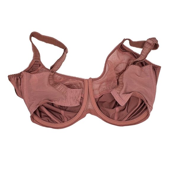 Elomi EL4030 Cate Full Cup Banded Underwire Brown Sheer Bra 34M - Picture 2 of 3